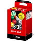 Lexmark TINTENPATRONE DREIFARBIG 33+32PLU 3CL 32/33 SEITEN MULTIFUNCIÓN P/4300/6200/6300 MULTIFUNCIÓN X/3300/5200/7100/7300/8300 SERIES P