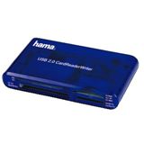 Hama 3in1 Card Reader blau 00055348 USB 2.0 extern Multi Slot Kartenleser