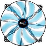 AeroCool Silent Master 200x200x20mm 800 U/min 18 dB(A) schwarz/blau/transparent