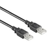 (€3,90*/1m) 1.00m Good Connections USB2.0 Anschlusskabel USB A Stecker auf USB A Stecker Schwarz