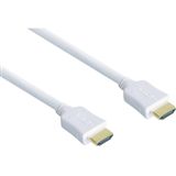 (€0,98*/1m) 5.00m Good Connections HDMI1.4 Anschlusskabel High-Speed mit Ethernet 19pol HDMI Stecker auf 19pol HDMI Stecker Weiß